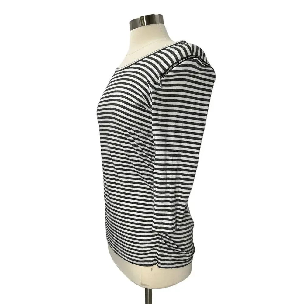 MICHAEL KORS 3/4 Sleeve Striped SZ MD